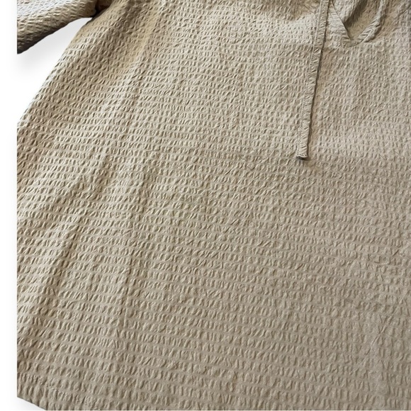 Mustard‎ Yellow Flutter Sleeve Blouse Small A new Day - Picture 3 of 6